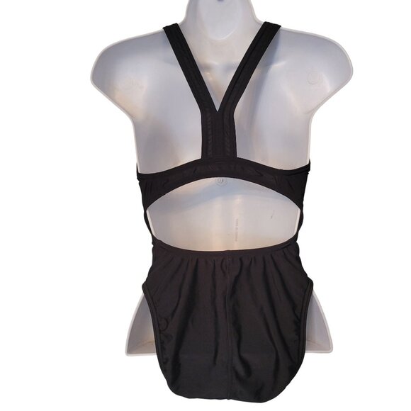 Speedo Pro LT Black Swimsuit One Piece 8/34 Racerback Swim - Picture 3 of 9